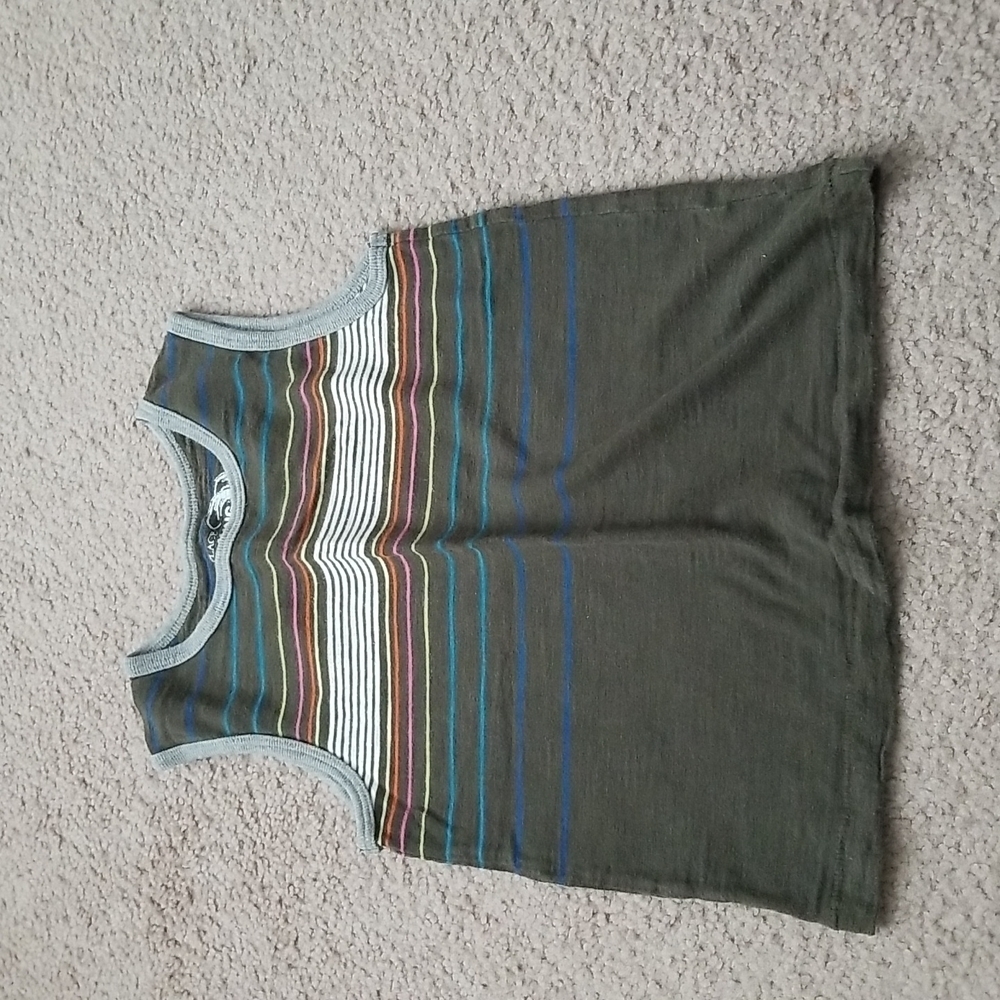 Place Kids Tank Top - Green and Blue Stripes - Picture 1 of 8